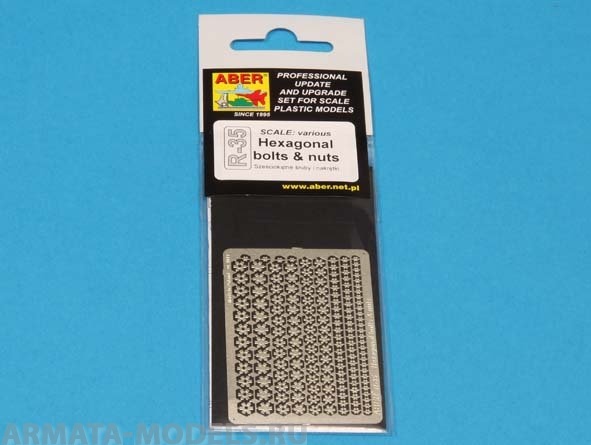 

ABR-R-35 Дополнения для Hexagonal bolts nuts для разных масштабов, Однотонный