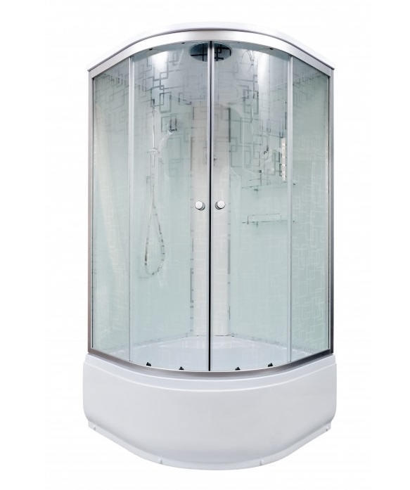 

Душевая кабина Deto Em EM4510 эл 100 x 100 см, с крышей, с электрикой EM4510EL