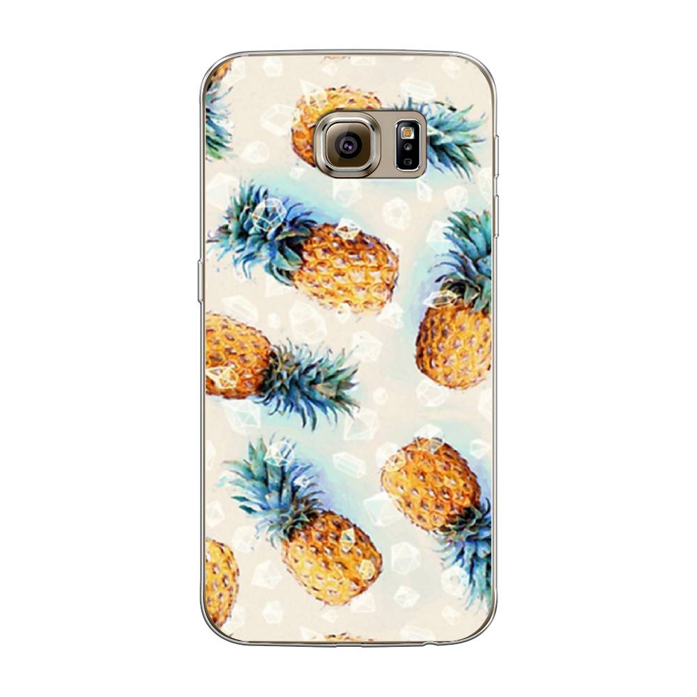 Чехол Awog  на Samsung Galaxy S6 Ананасы
