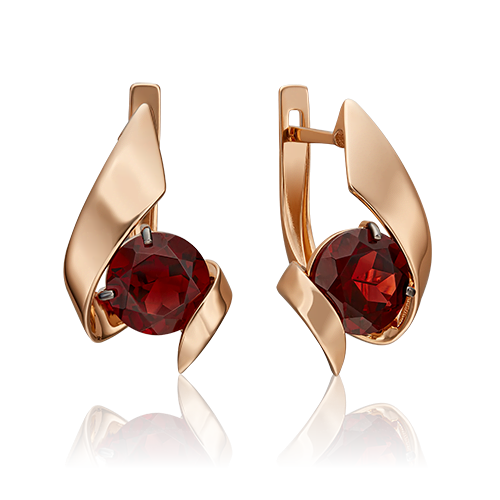 

Серьги из красного золота с гранатом PLATINA jewelry 02-4601-00-204-1110-46_0, 02-4601-00-204-1110-46_0