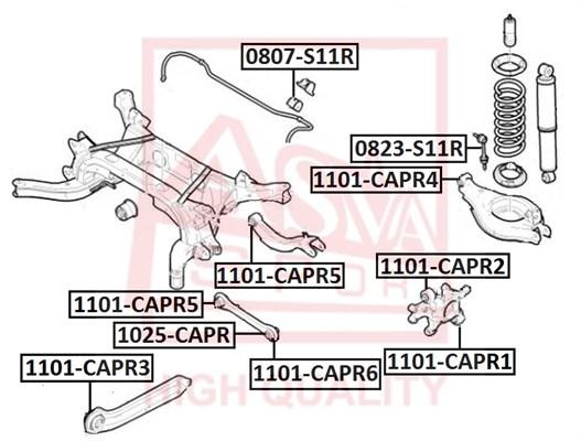 

Сайлентблок ASVA 1101capr3