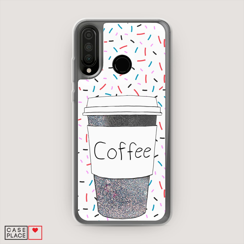 

Чехол Awog на Huawei p30 lite/Honor 20S/Honor 20 Lite 2020 "Coffee прозрачный стакан", Разноцветный, 67991-1