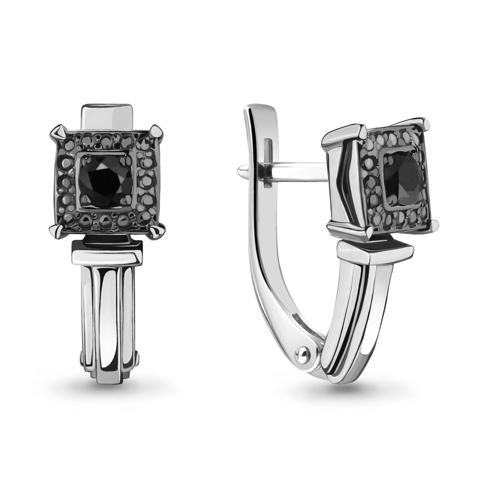 

Серьги из белого золота с бриллиантом Aquamarine Aquamarine 942424Ч_585_бз, 942424Ч_585_бз