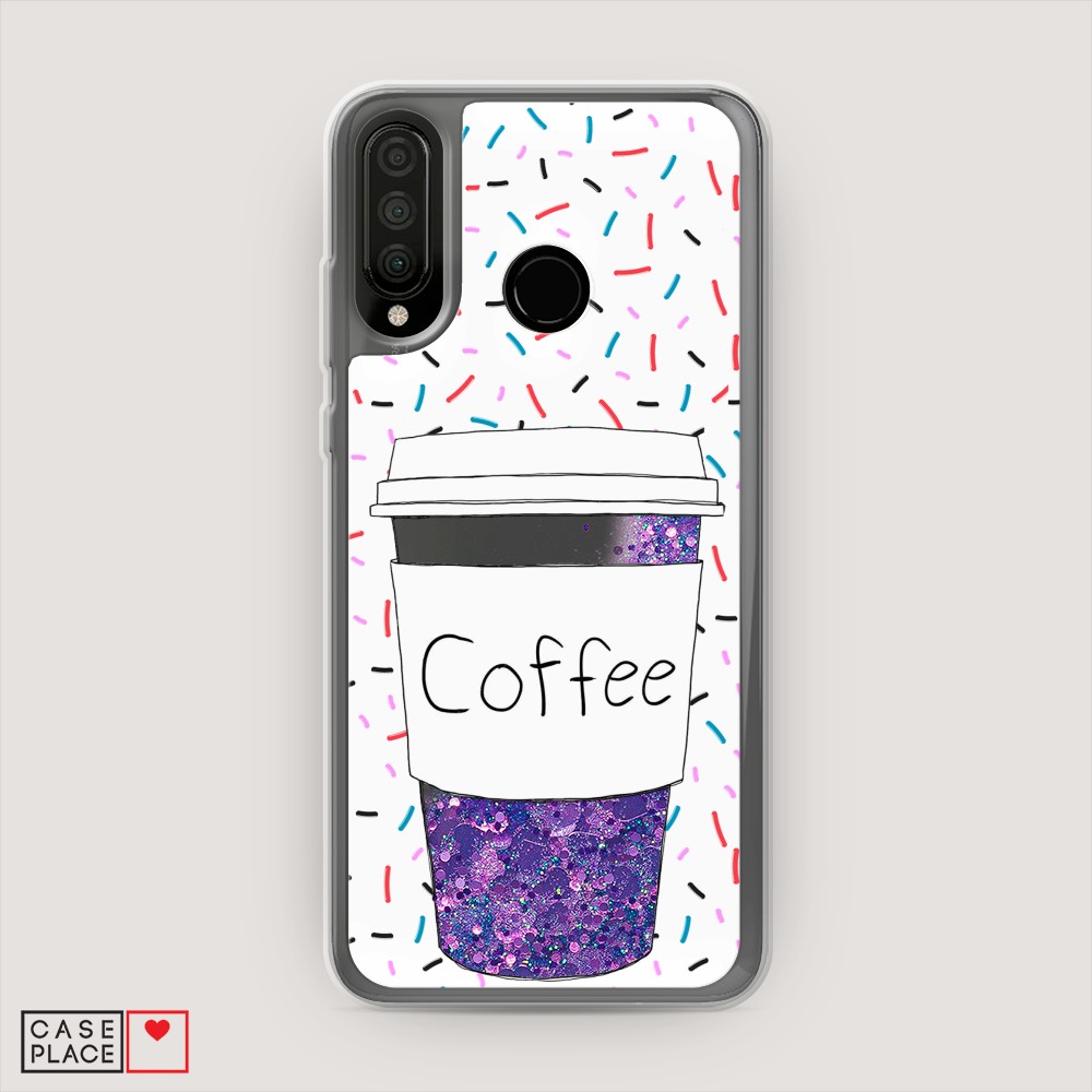 

Чехол Awog на Huawei P30 lite/Honor 20S/Honor 20 Lite 2020 "Coffee прозрачный стакан", Разноцветный, 67992-1