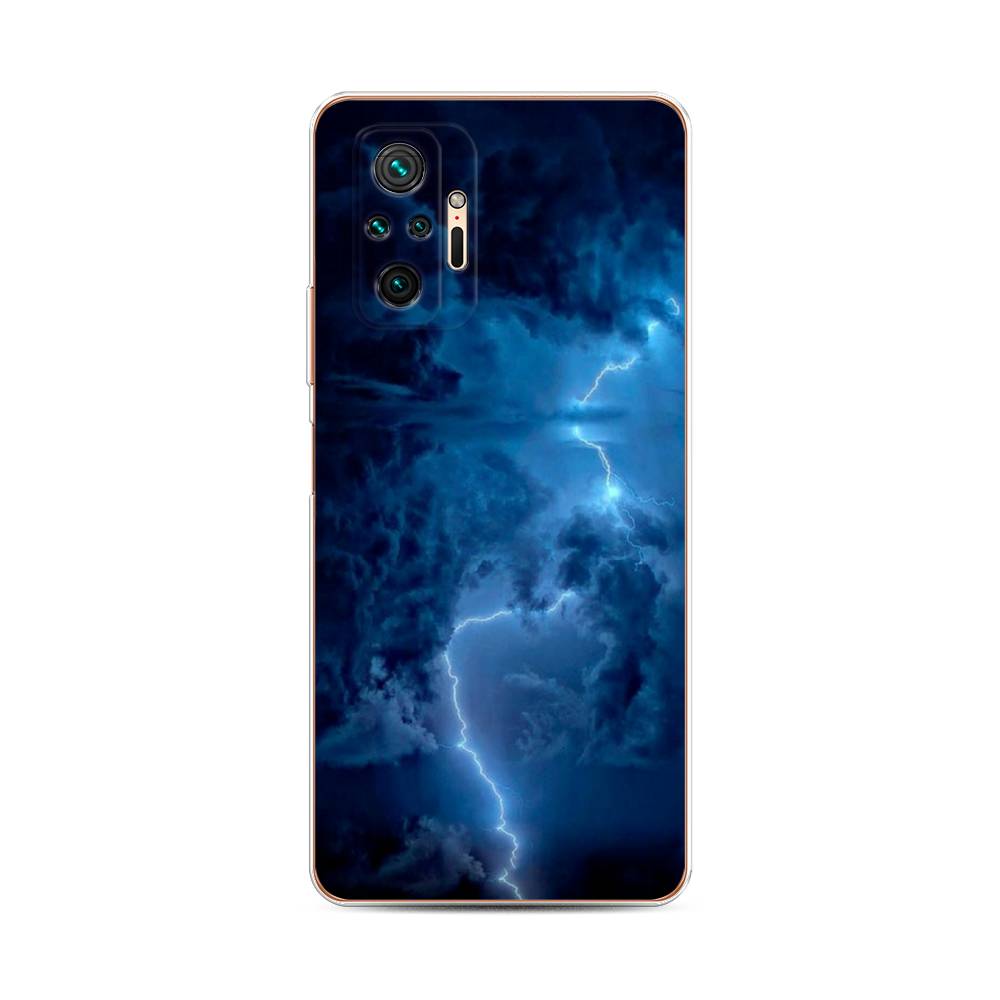 фото Силиконовый чехол "молния" на xiaomi redmi note 10 pro awog