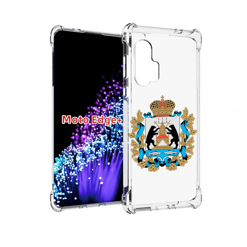 Чехол MyPads герб-новгородская-область для Motorola Edge+ Plus