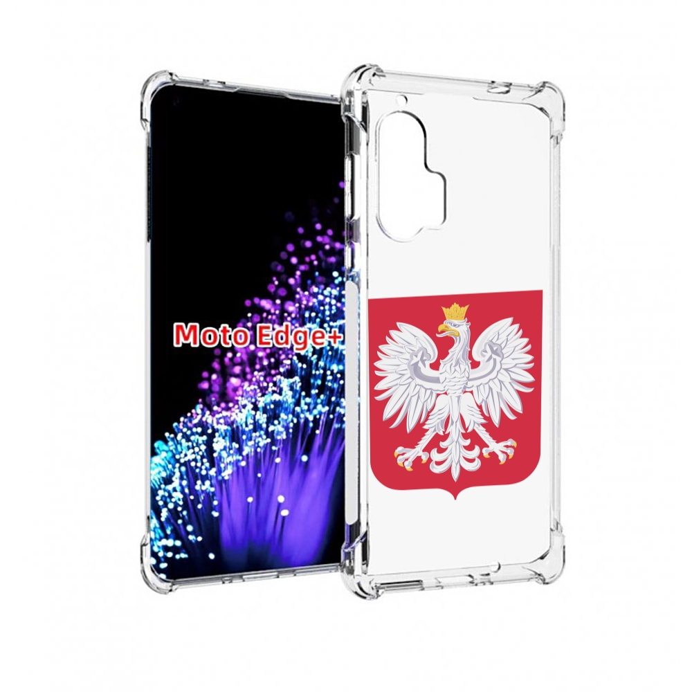 

Чехол MyPads герб-польши для Motorola Edge+ Plus, Прозрачный, Tocco