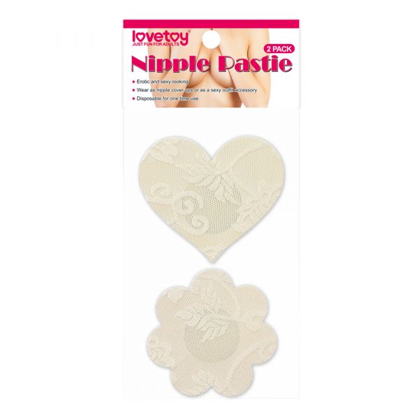 

Пэстисы Lovetoy для груди кружевные Lace Heart and Flower Nipple Pasties (2 Pack), Бежевый, Пэстисы для груди кружевные Lace Heart and Flower Nipple Pasties (2 Pack)