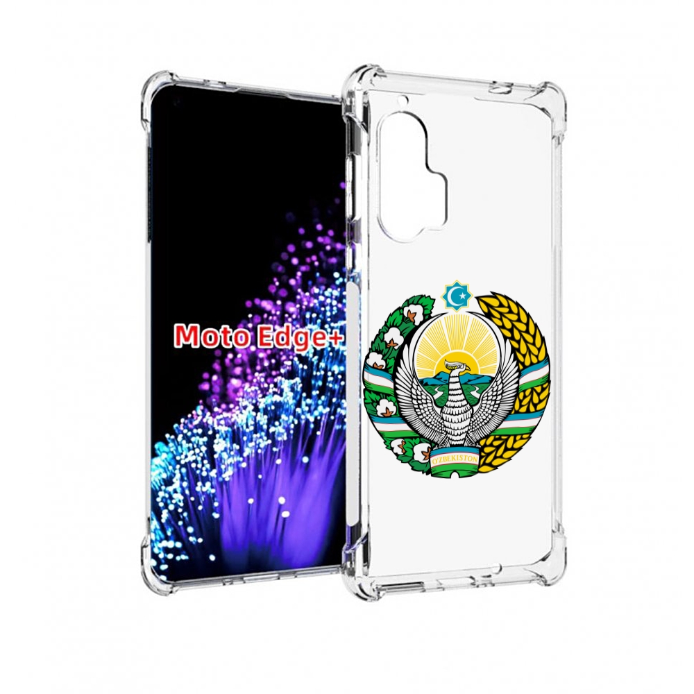 

Чехол MyPads герб-узбекистана для Motorola Edge+ Plus, Прозрачный, Tocco