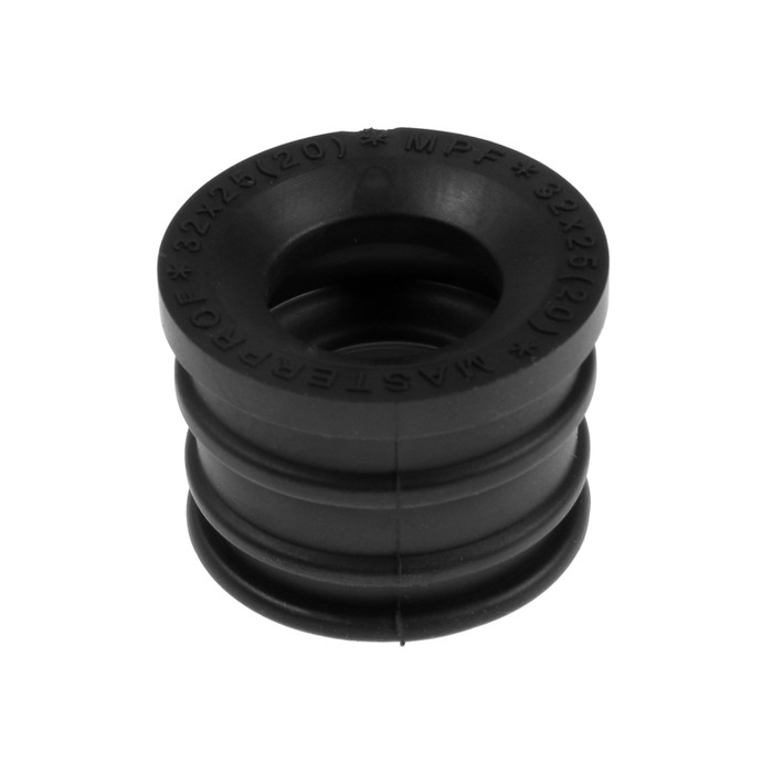 манжета 123х110 мм резина черная ростурпласт 11071 Манжета переходная MasterProf, d=32 х 25 мм, для канализационных труб, ТЭП, черная