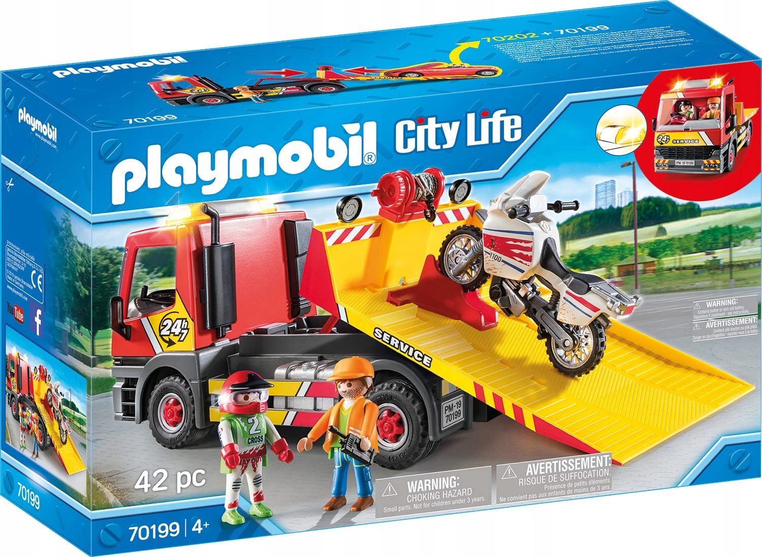 фото Конструктор playmobil перевозчик мотоциклов 70199