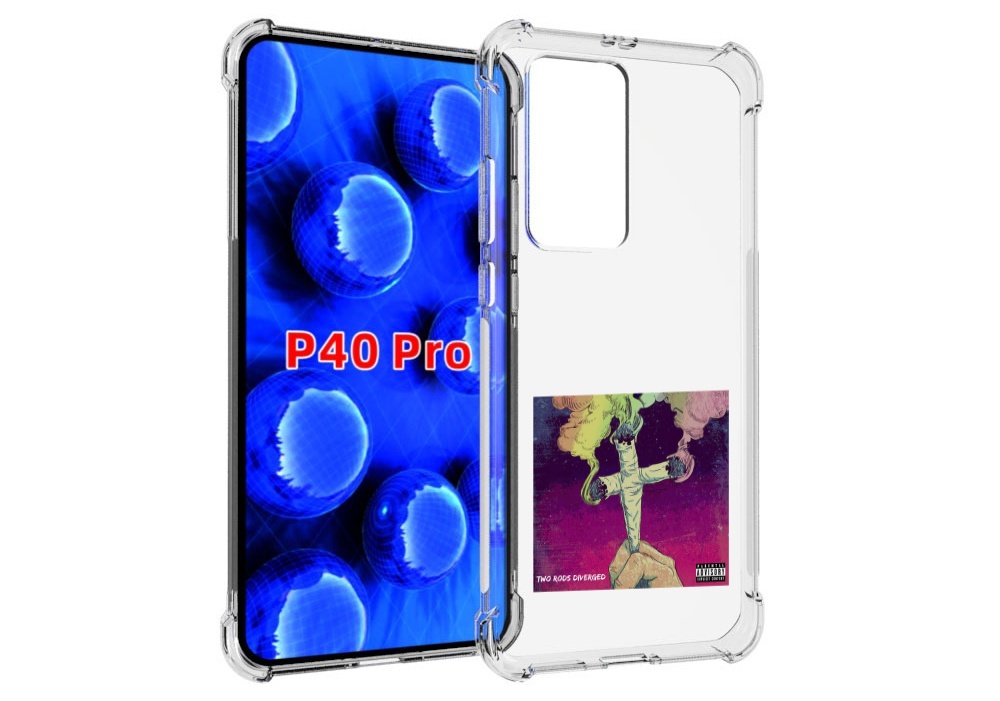 

Чехол MyPads сигаретный крест для Huawei P40 Pro противоударный, Прозрачный, Tocco