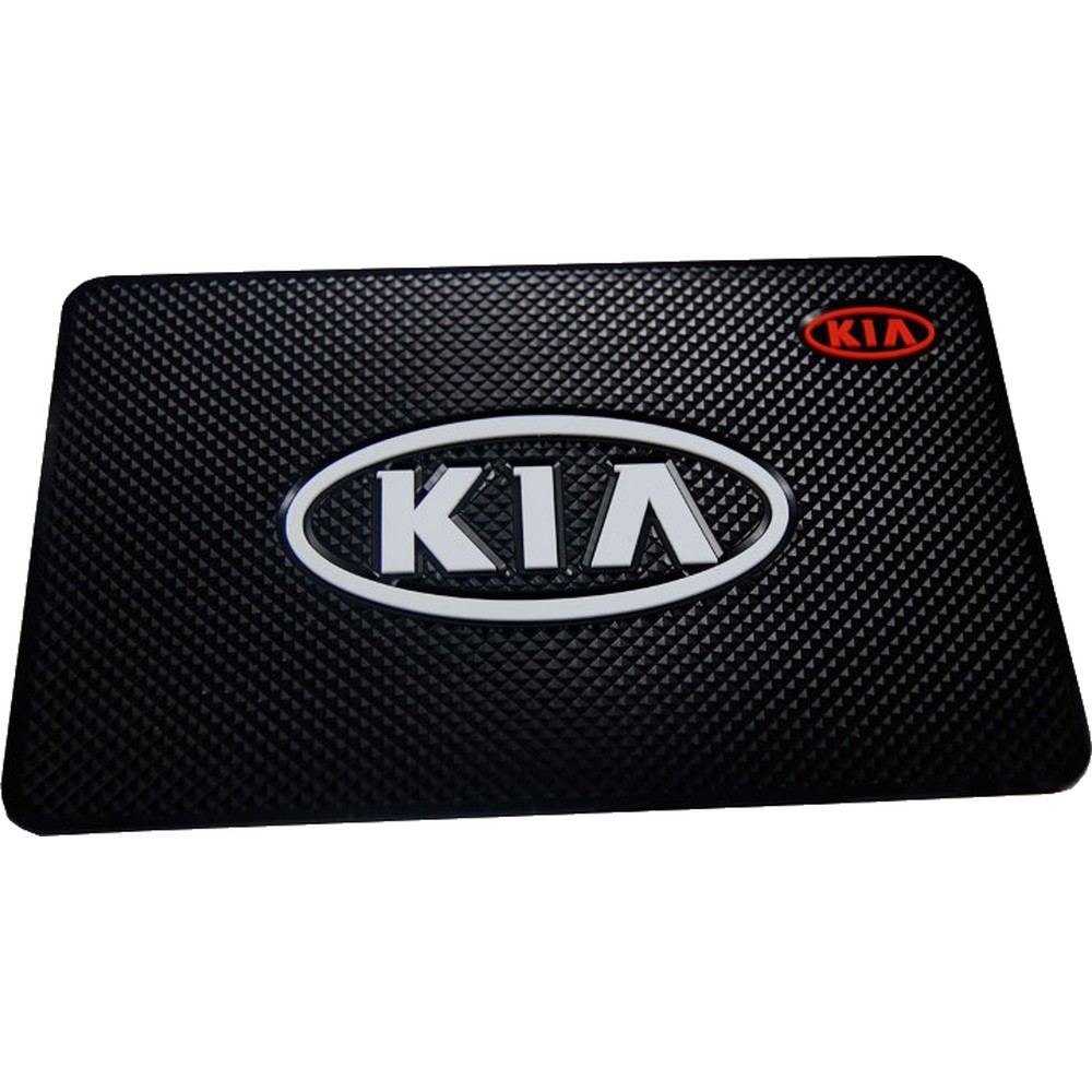 

Противоскользящий коврик с логотипом KIA черный