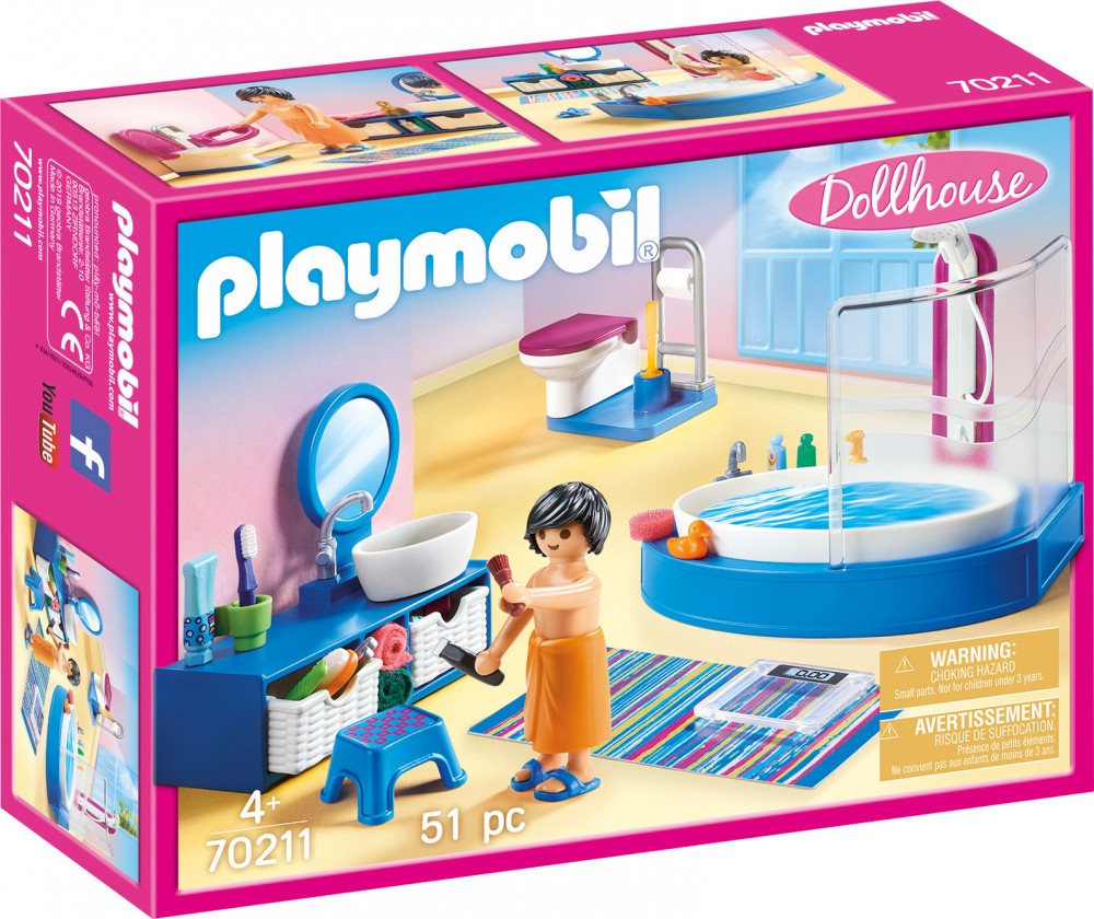 фото Конструктор playmobil ванная 70211