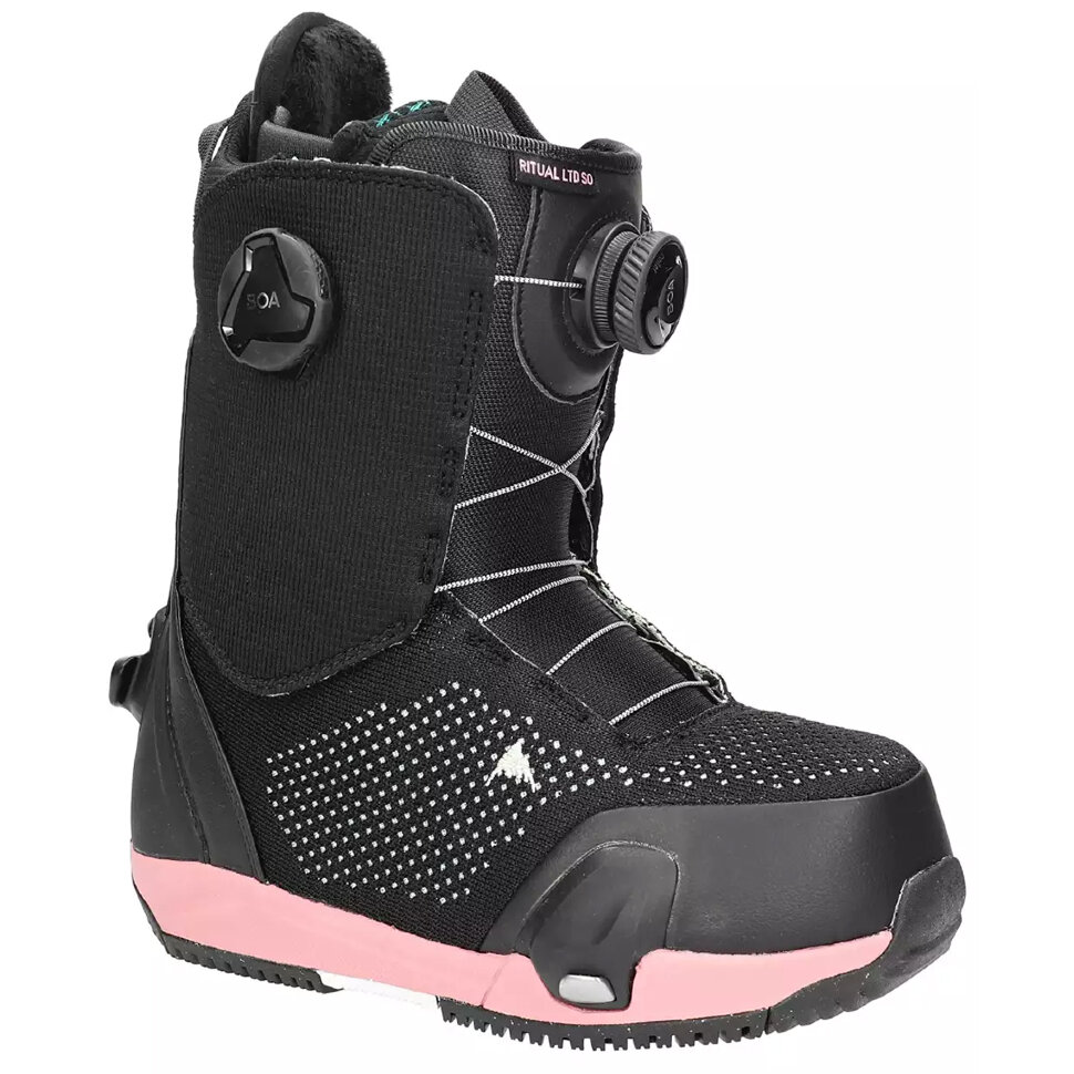 фото Ботинки для сноуборда женские burton ritual ltd step on dark gray/pink 2022