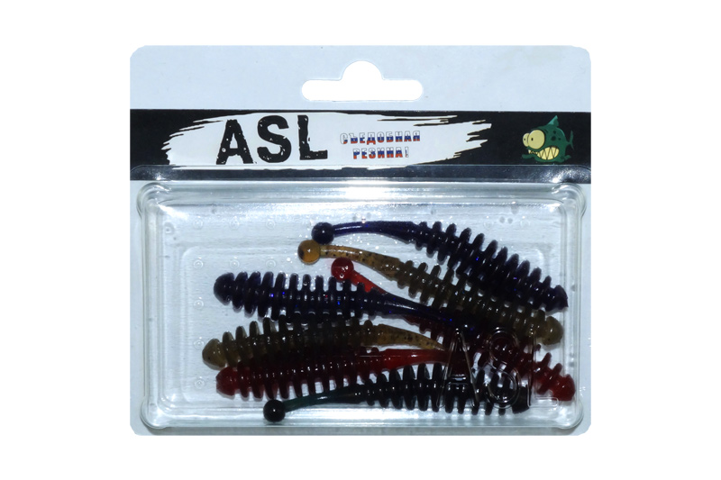 

Силиконовая приманка ASL Бу-Бу цв. mix 2 L-5см 10шт/уп, Бу-бу