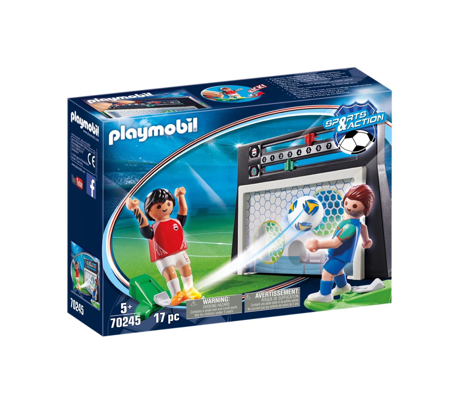 

Конструктор Playmobil Удар по воротам 70245, Спорт