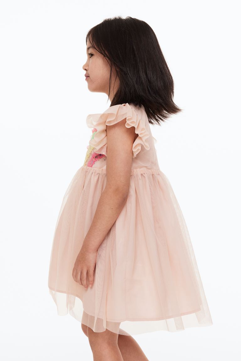 Платье детское H&M 1157240, цвет розовый/разноцветный, размер 140 (доставка из-за рубежа)