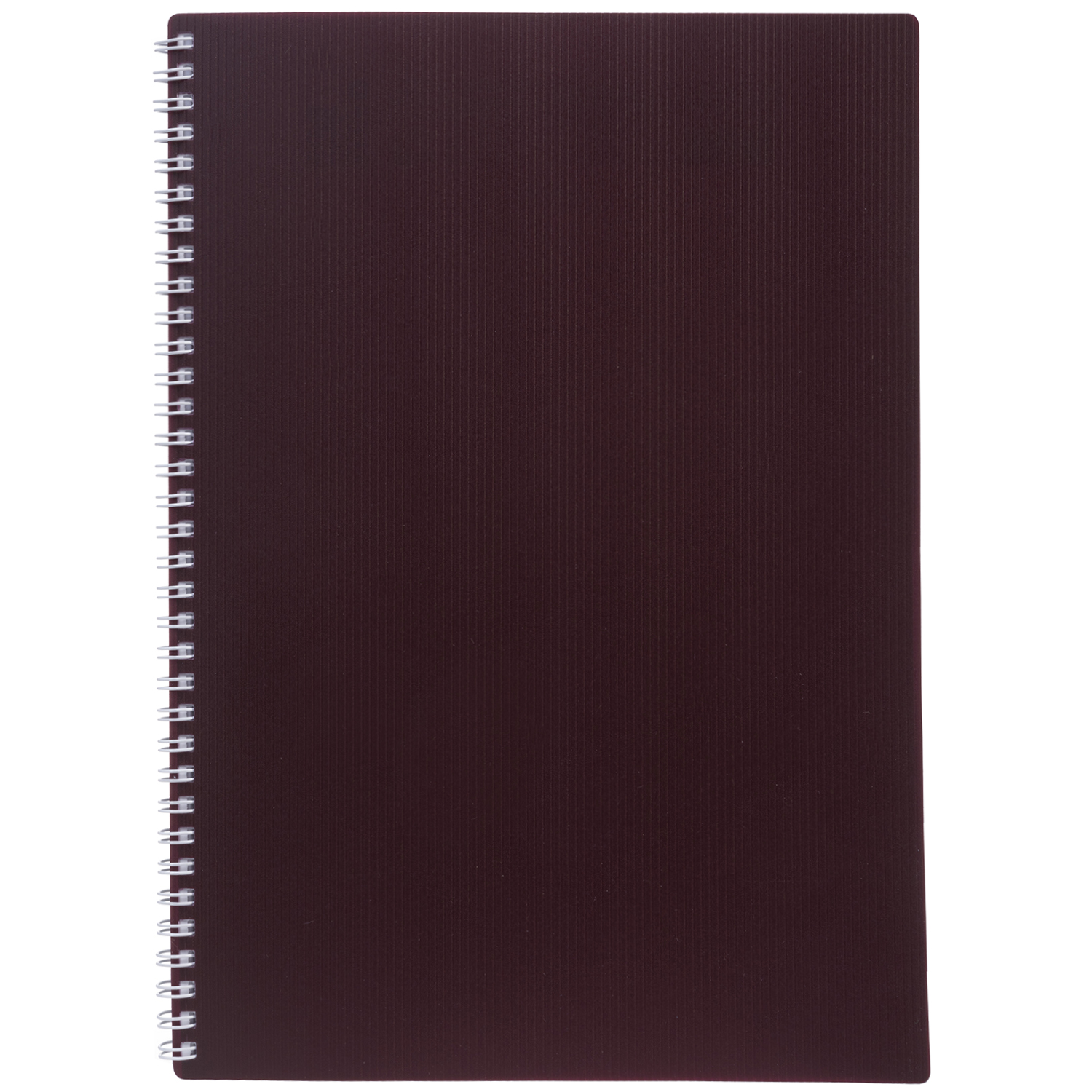Тетрадь Hatber Velvet бордовый 081564 в клетку 80 л, А4, пластиковая обложка на гребне