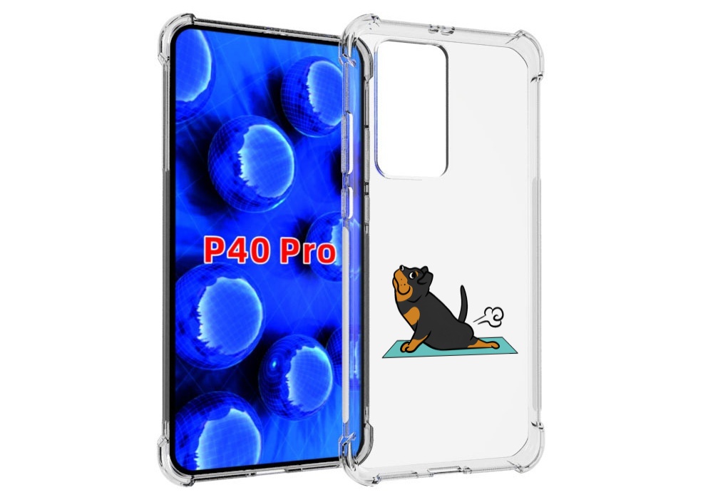 

Чехол MyPads спортивная-собачка для Huawei P40 Pro противоударный, Прозрачный, Tocco