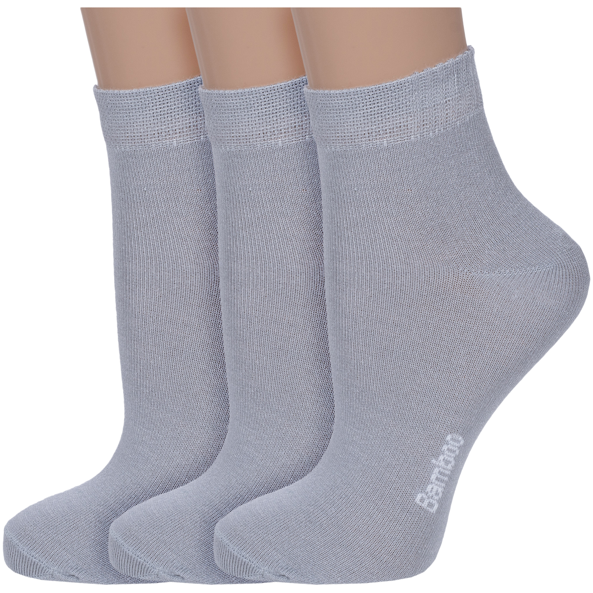Комплект носков женских VASILINA 3-3С8241 серых 23-25
