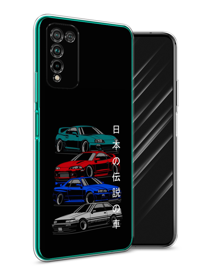 

Чехол Awog на Honor 10X Lite "JDM Legend cars", Зеленый;красный;синий, 6104650-5