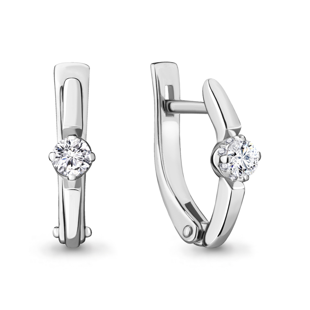 

Серьги из белого золота с бриллиантом Aquamarine Aquamarine 942443А_585_бз, 942443А_585_бз