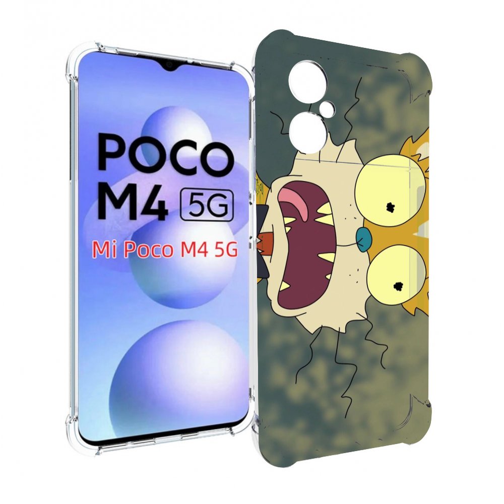 

Чехол MyPads пугливый кот для Xiaomi Poco M4 5G, Прозрачный, Tocco