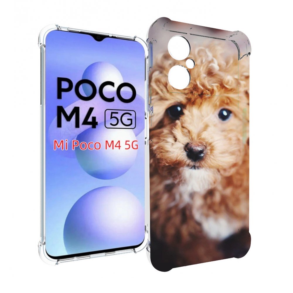 

Чехол MyPads пудель для Xiaomi Poco M4 5G, Прозрачный, Tocco