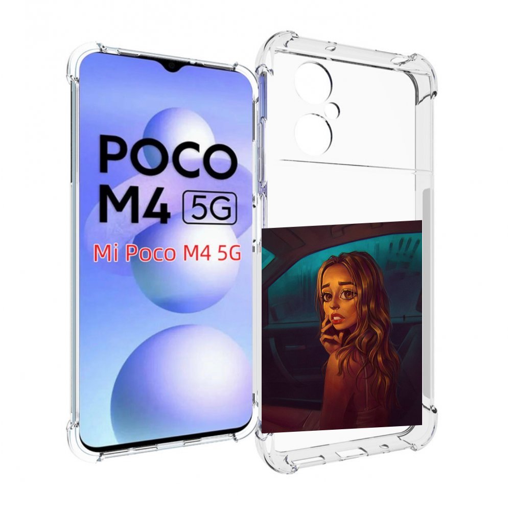 

Чехол MyPads пуп-невесты женский для Xiaomi Poco M4 5G, Прозрачный, Tocco