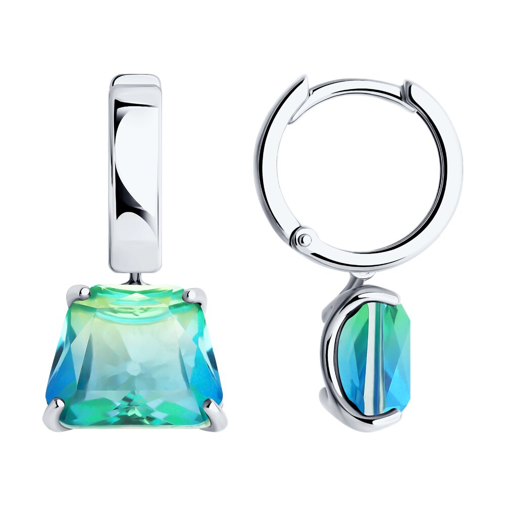 

Серьги из серебра SOKOLOV 92022832, ситалл, 92022832