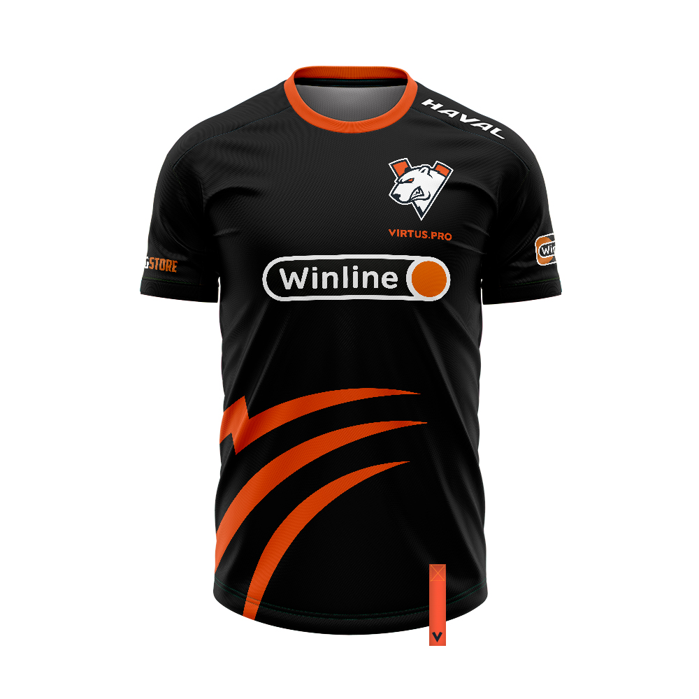 Футболка мужская Virtus.pro FVPJERSEYTI22 черная 46 RU