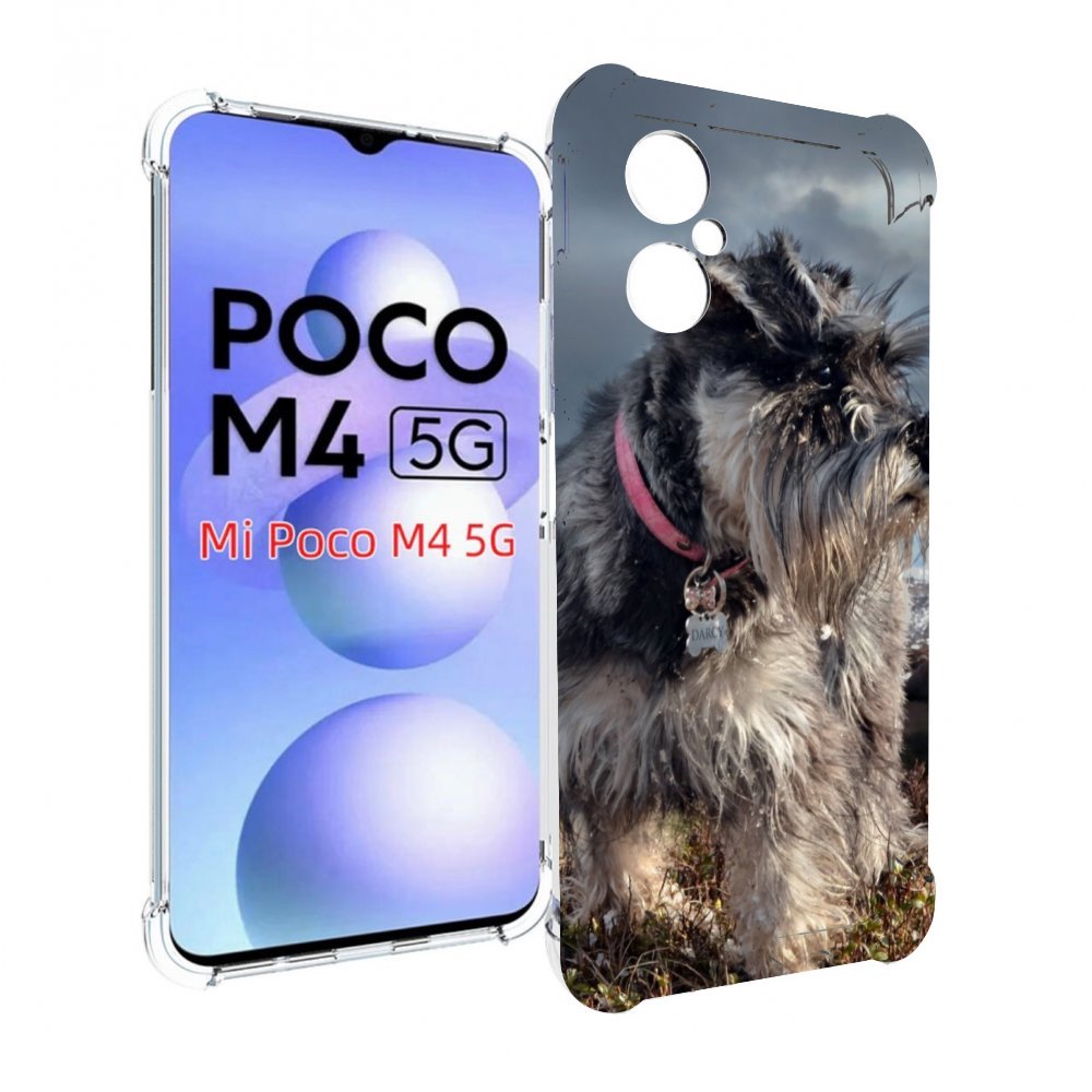 

Чехол MyPads ризеншнауцер 2 для Xiaomi Poco M4 5G, Прозрачный, Tocco