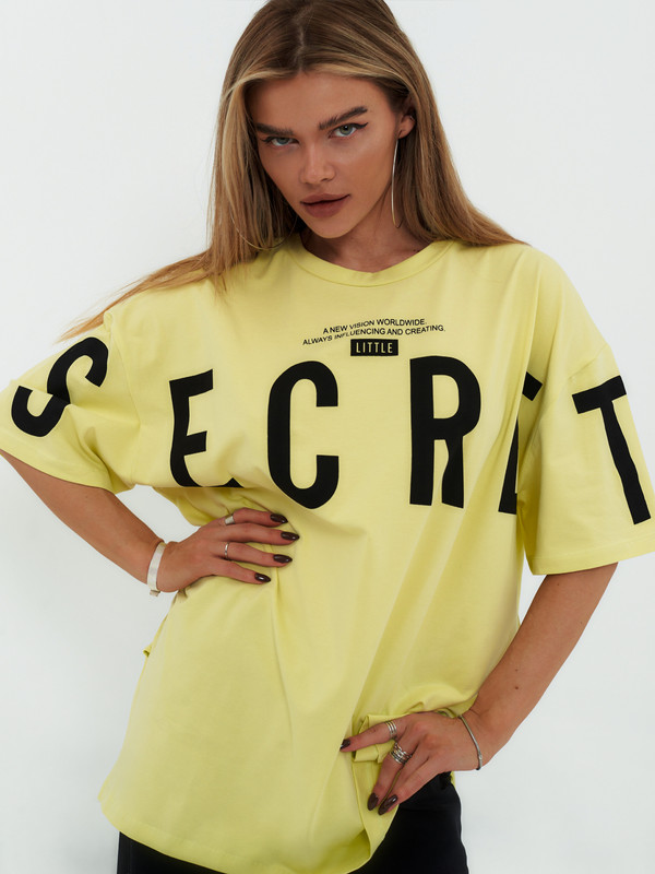 

Футболка женская Little Secret 21064 желтая, Желтый, 021064