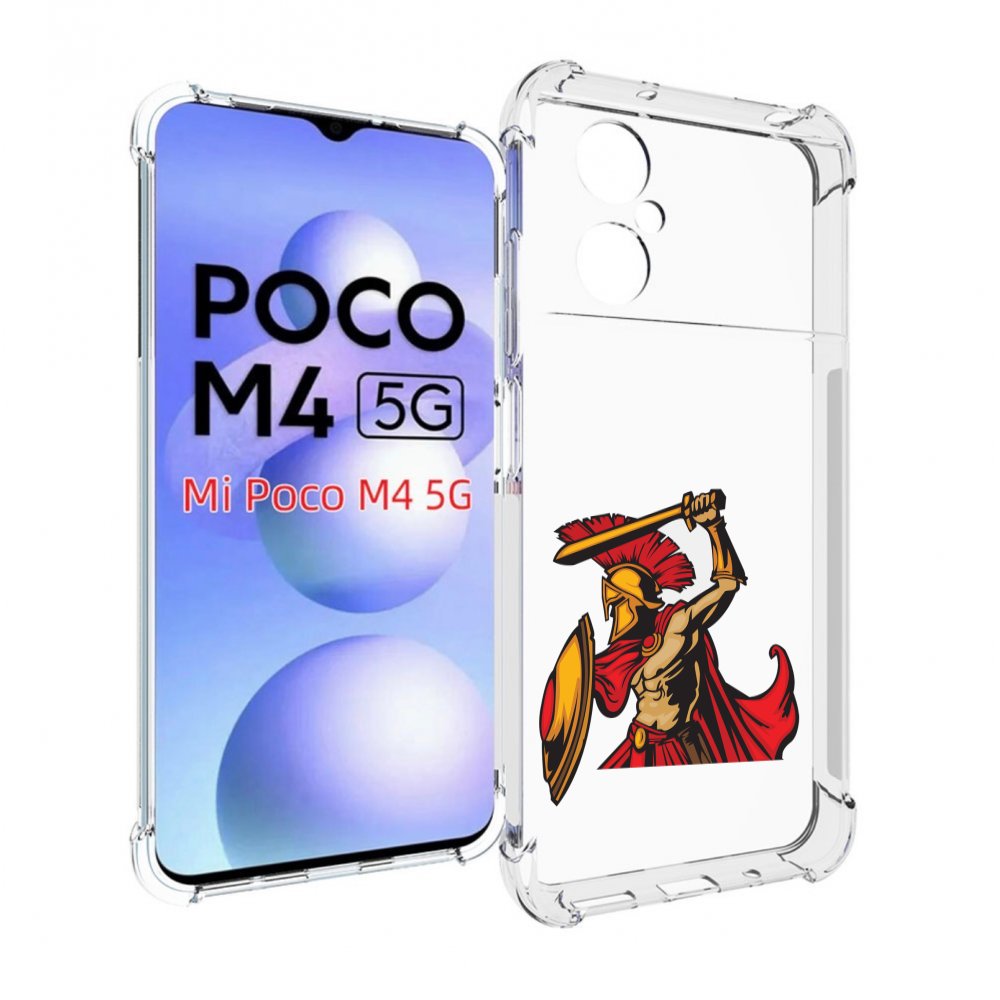 

Чехол MyPads римский-воин для Xiaomi Poco M4 5G, Прозрачный, Tocco