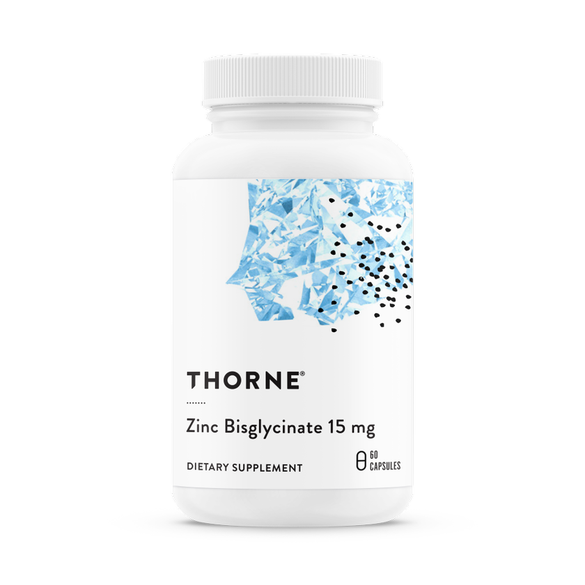 Цинк Thorne Research Zinc Bisglycinate 15 mg 60 капсул