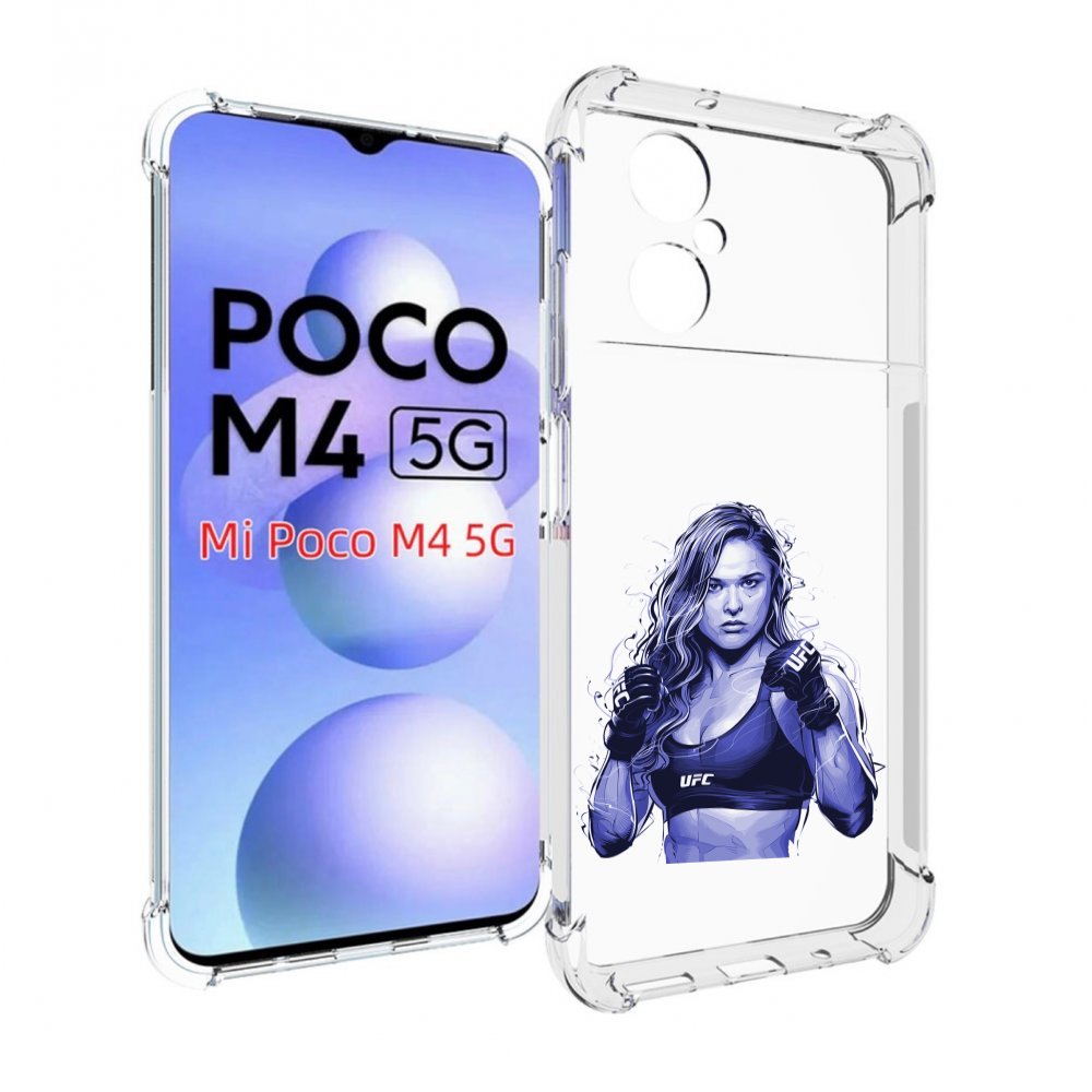 

Чехол MyPads ронда-роузи-юфс для Xiaomi Poco M4 5G, Прозрачный, Tocco