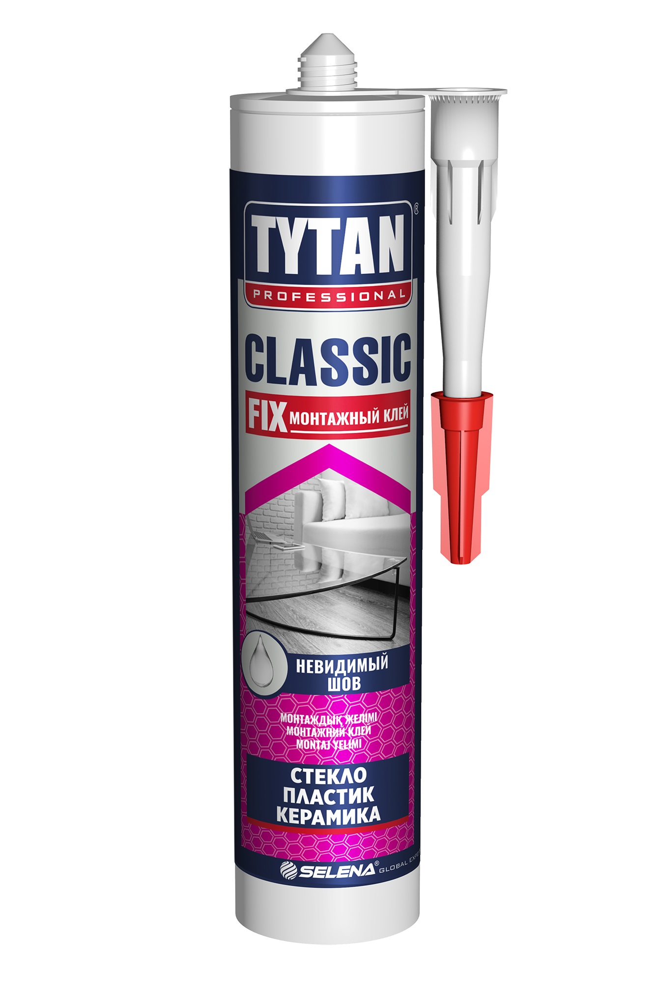 Клей монтажный Classic Fix 310мл TYTAN 06169 клей монтажный tytan classic fix бес ный 100 мл