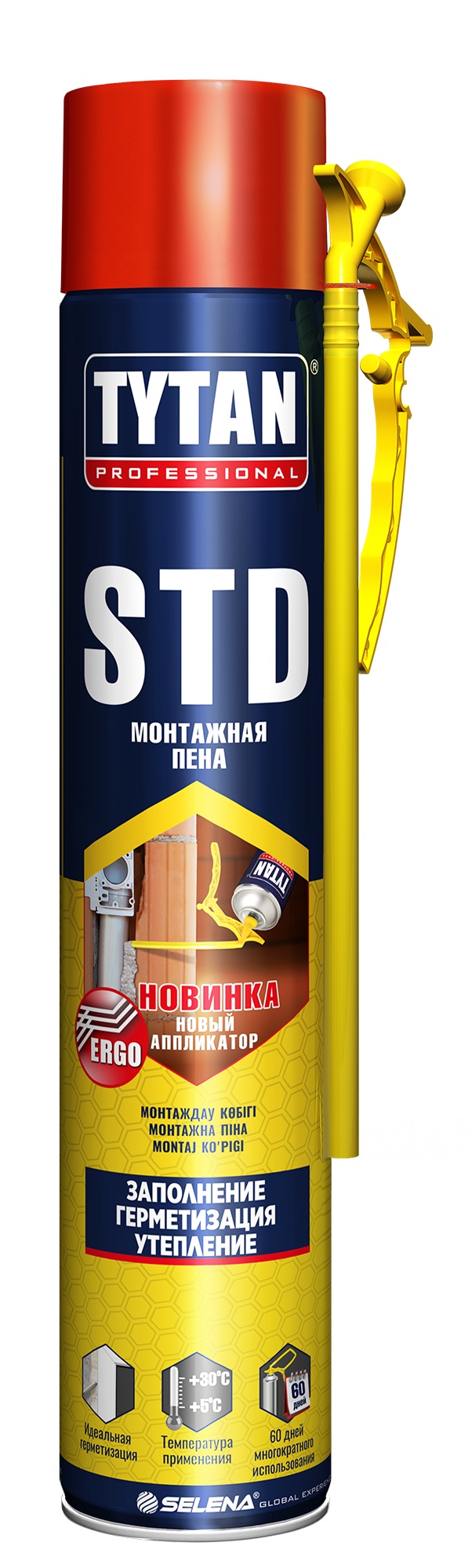 фото Пена монтажная 500мл std эрго tytan 16350