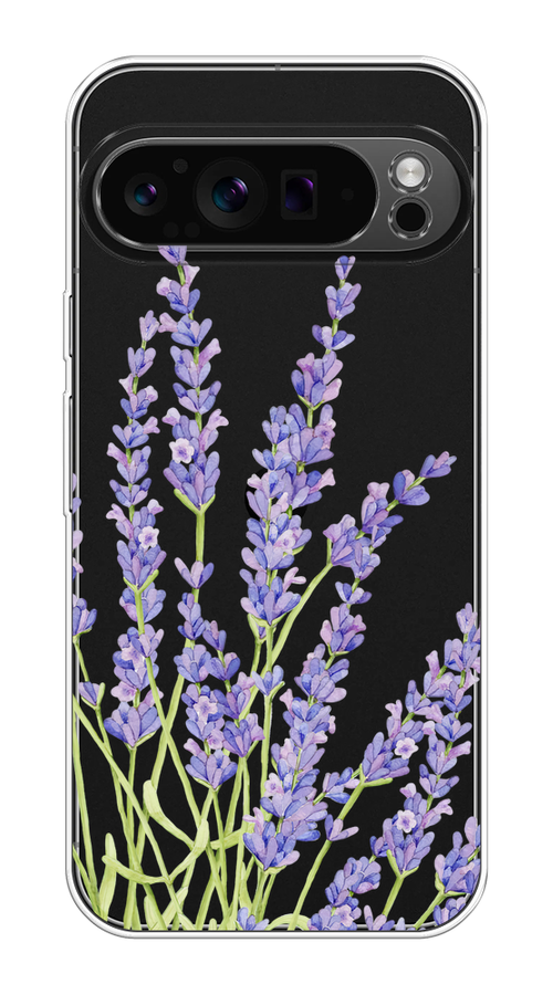 

Чехол на Google Pixel 9 Pro "Лавандовые стебли", Фиолетовый;зеленый, 272050-1