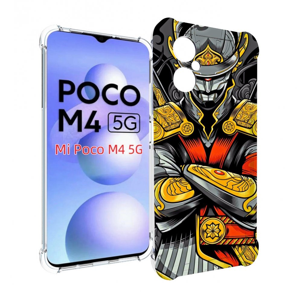 

Чехол MyPads самурай для Xiaomi Poco M4 5G, Прозрачный, Tocco