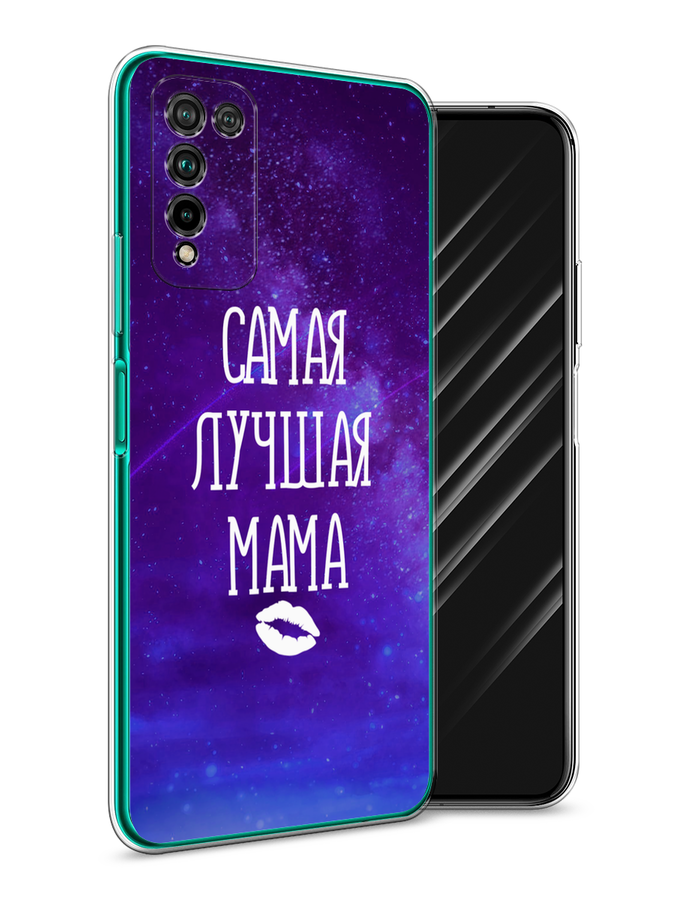 

Чехол Awog на Honor 10X Lite "Лучшая мама", Фиолетовый;синий;белый, 6104650-6