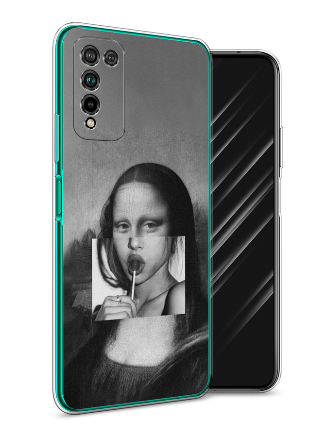 фото Чехол awog "mona lisa sucking lollipop" для honor 10x lite