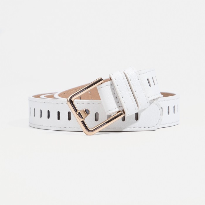 

Ремень женский NoBrand 9291563 белый, 115 см, 9291563