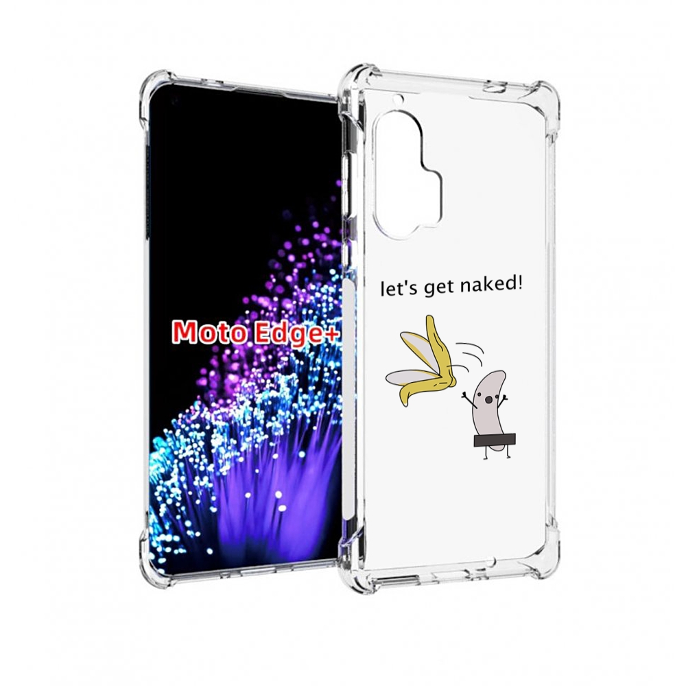 

Чехол MyPads голый-банан для Motorola Edge+ Plus, Прозрачный, Tocco