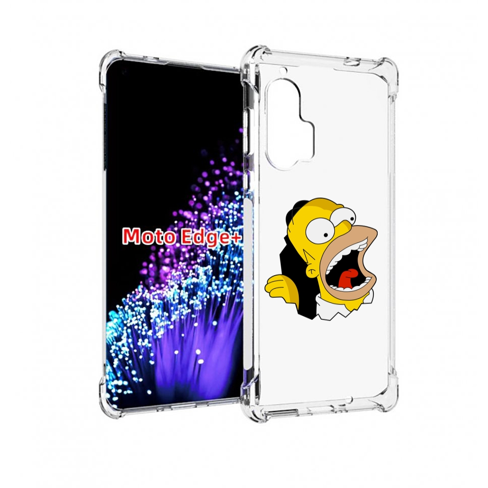 

Чехол MyPads гомер-голодный для Motorola Edge+ Plus, Прозрачный, Tocco