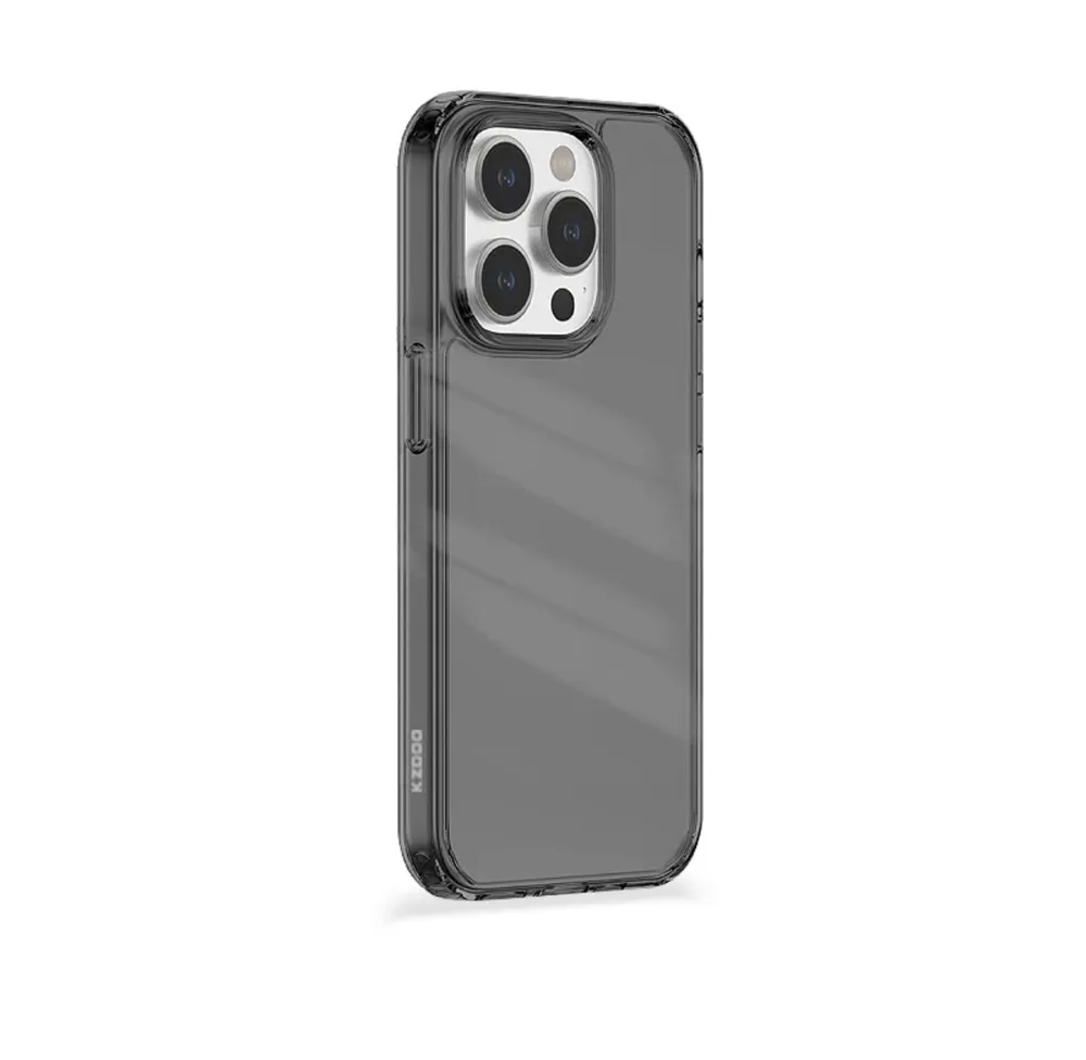

Чехол-накладка K-Doo Guardian Case для iPhone 14 Pro силиконовый, прозрачно-черный, Прозрачный;черный