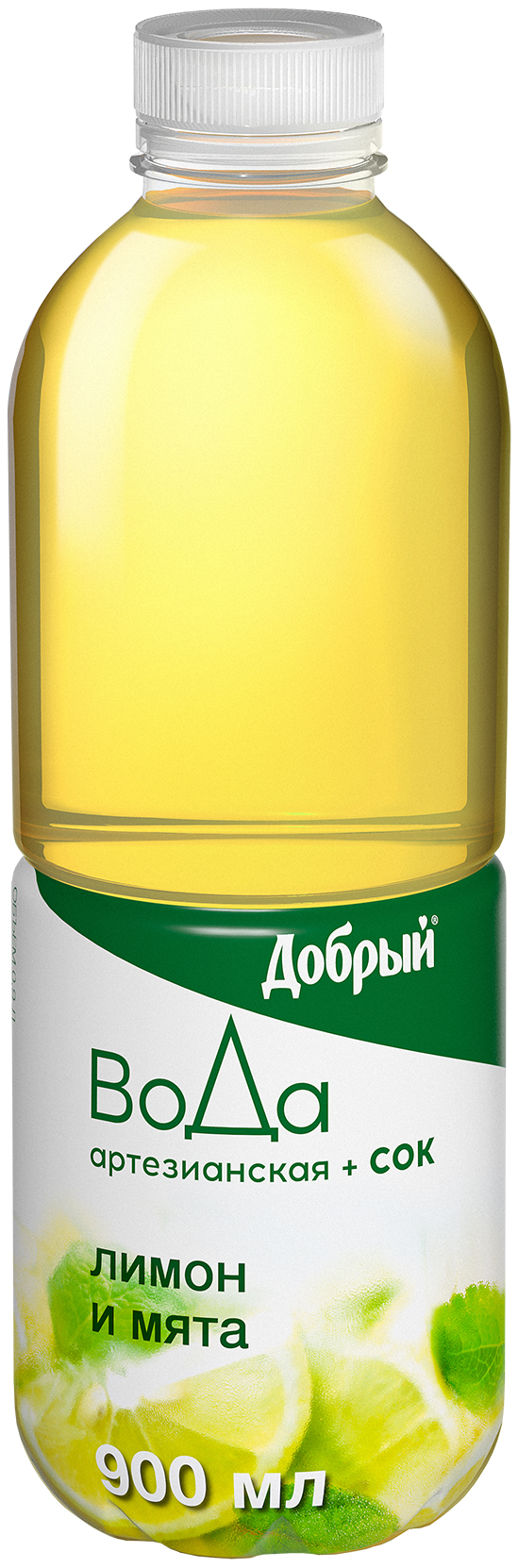 

Напиток сокосодержащий Добрый Вода + Сок с лимоном и мятой 900 мл