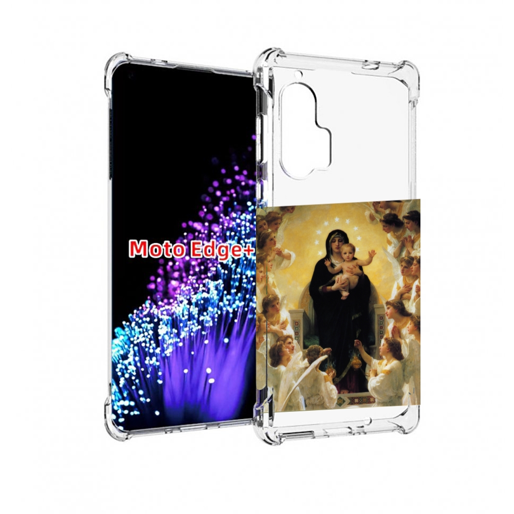 

Чехол MyPads дева-мария для Motorola Edge+ Plus, Прозрачный, Tocco