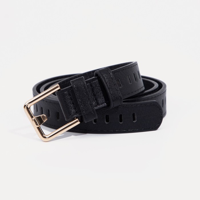 

Ремень женский NoBrand 9291561 чёрный, 115 см, Черный, 9291561
